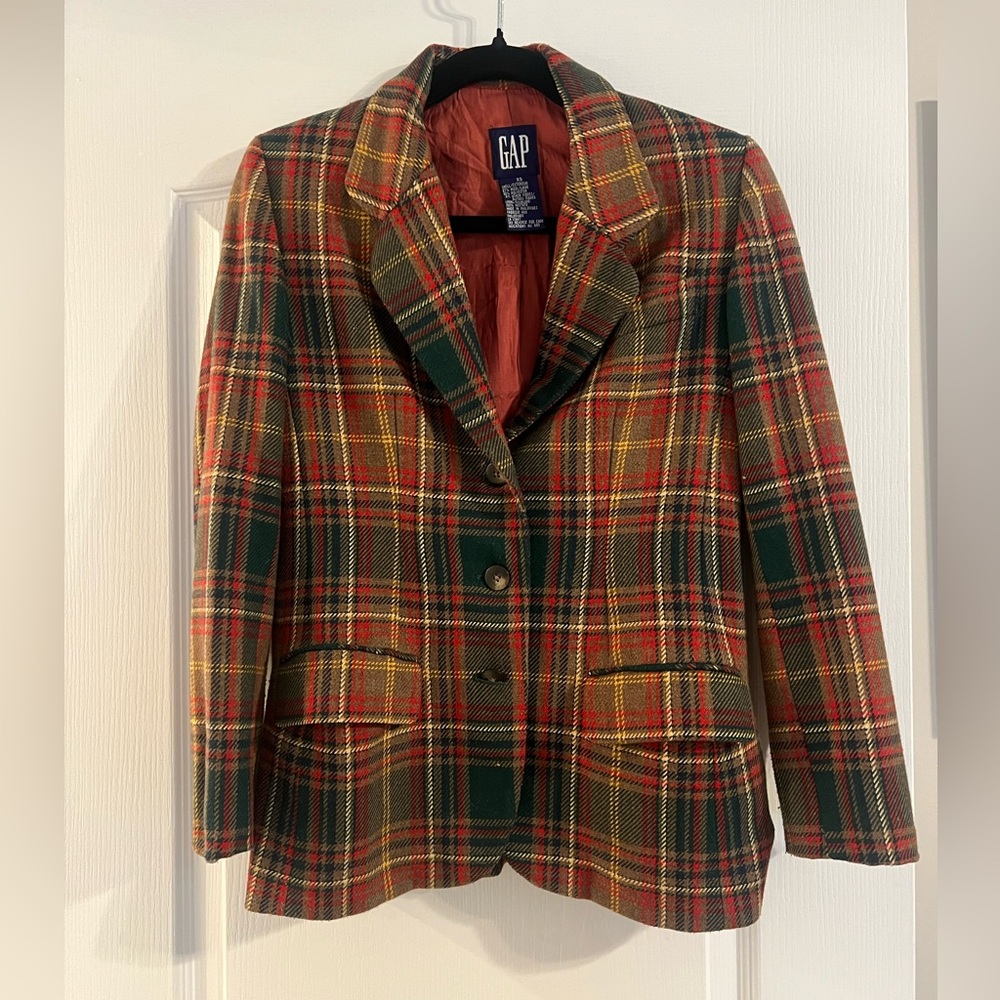 Vintage GAP Plaid Blazer